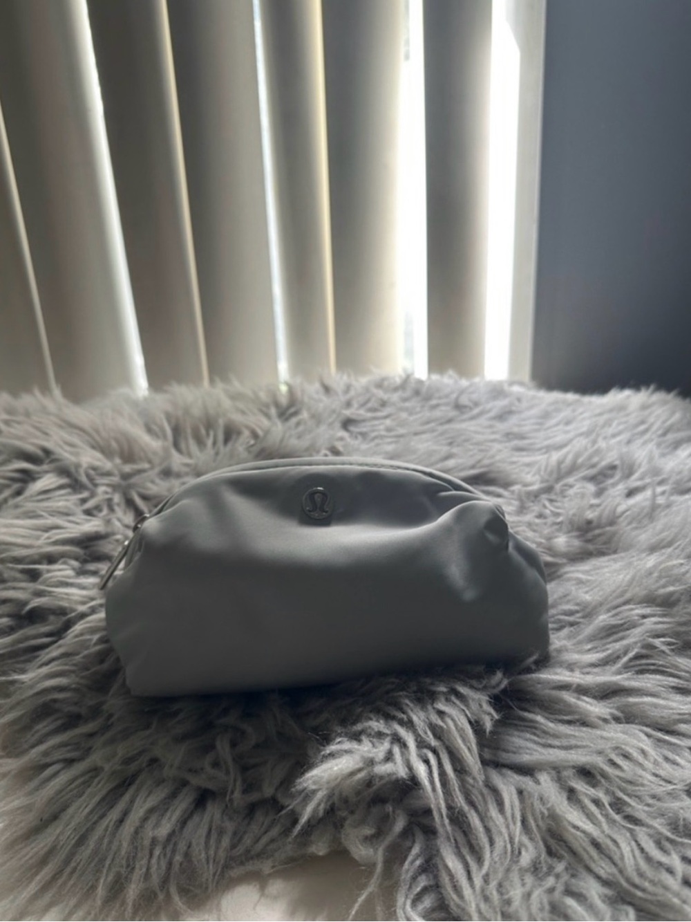 LULULEMON Small Gray Cosmetic Pouch